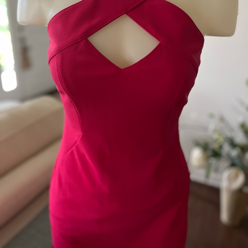 Sexy Red Designer  Mini Dress